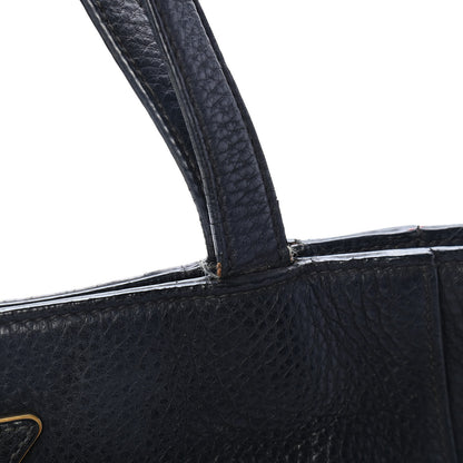 Prada Vitello Daino Tote Black 5 of 5