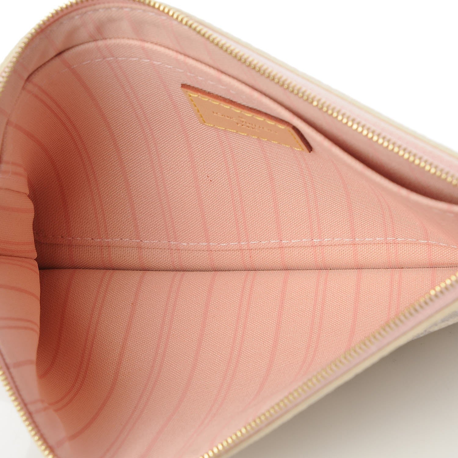 Louis Vuitton Damier Azur Neverfull MM GM Pochette Rose Ballerine 5 of 8