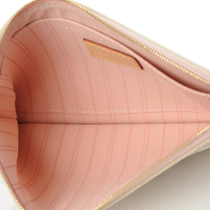 Louis Vuitton Damier Azur Neverfull MM GM Pochette Rose Ballerine 5 of 8
