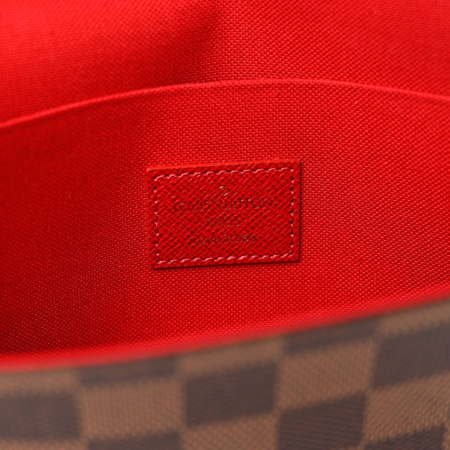 Louis Vuitton Damier Ebene Pochette Felicie Chain Wallet 6 of 7