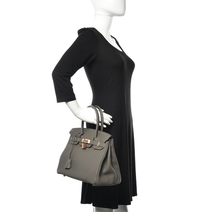 Hermes Togo Birkin 30 Etain 2 of 32