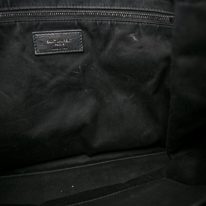 Saint Laurent Crinkled Calfskin Matelasse Monogram Large Niki Shopper Tote Black 12 of 17