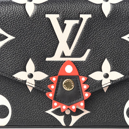Louis Vuitton Empreinte Monogram Giant Crafty Pochette Felicie Black Creme 9 of 9