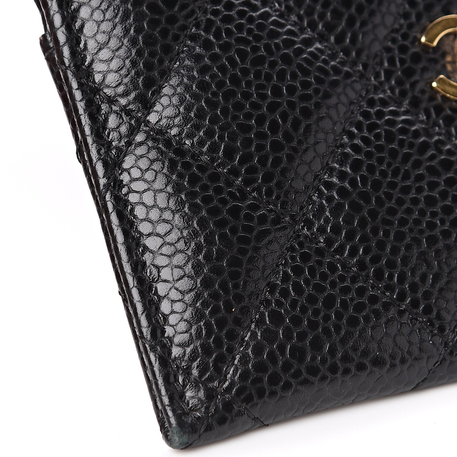 Chanel Caviar Quilted Card Holder Black 8 of 9