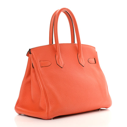 Hermes Taurillon Clemence Birkin 30 Feu 3 of 14