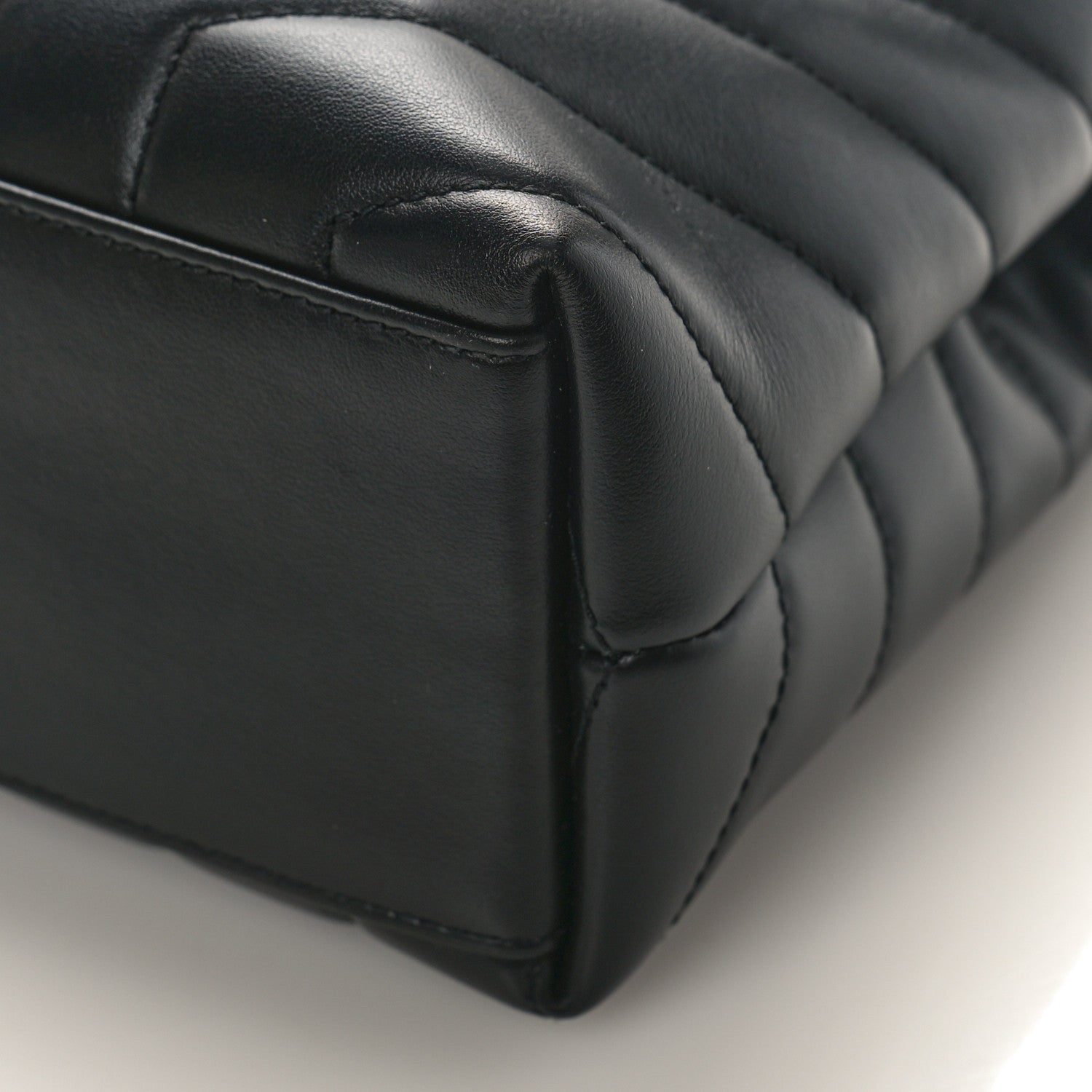 Saint Laurent Calfskin Y Quilted Monogram Small Loulou Chain Satchel Black 8 of 11