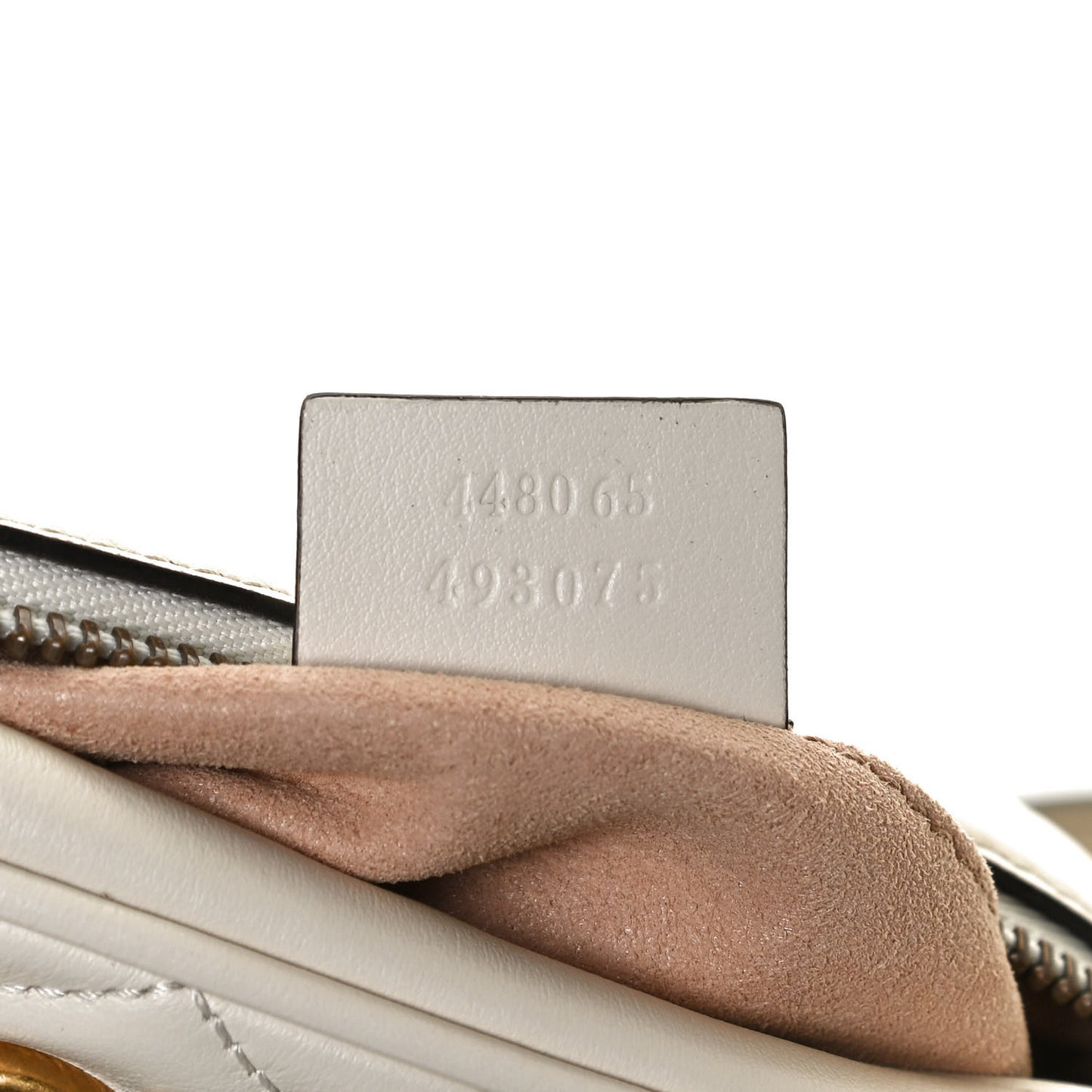 Calfskin Matelasse Mini GG Marmont Chain Shoulder Bag White