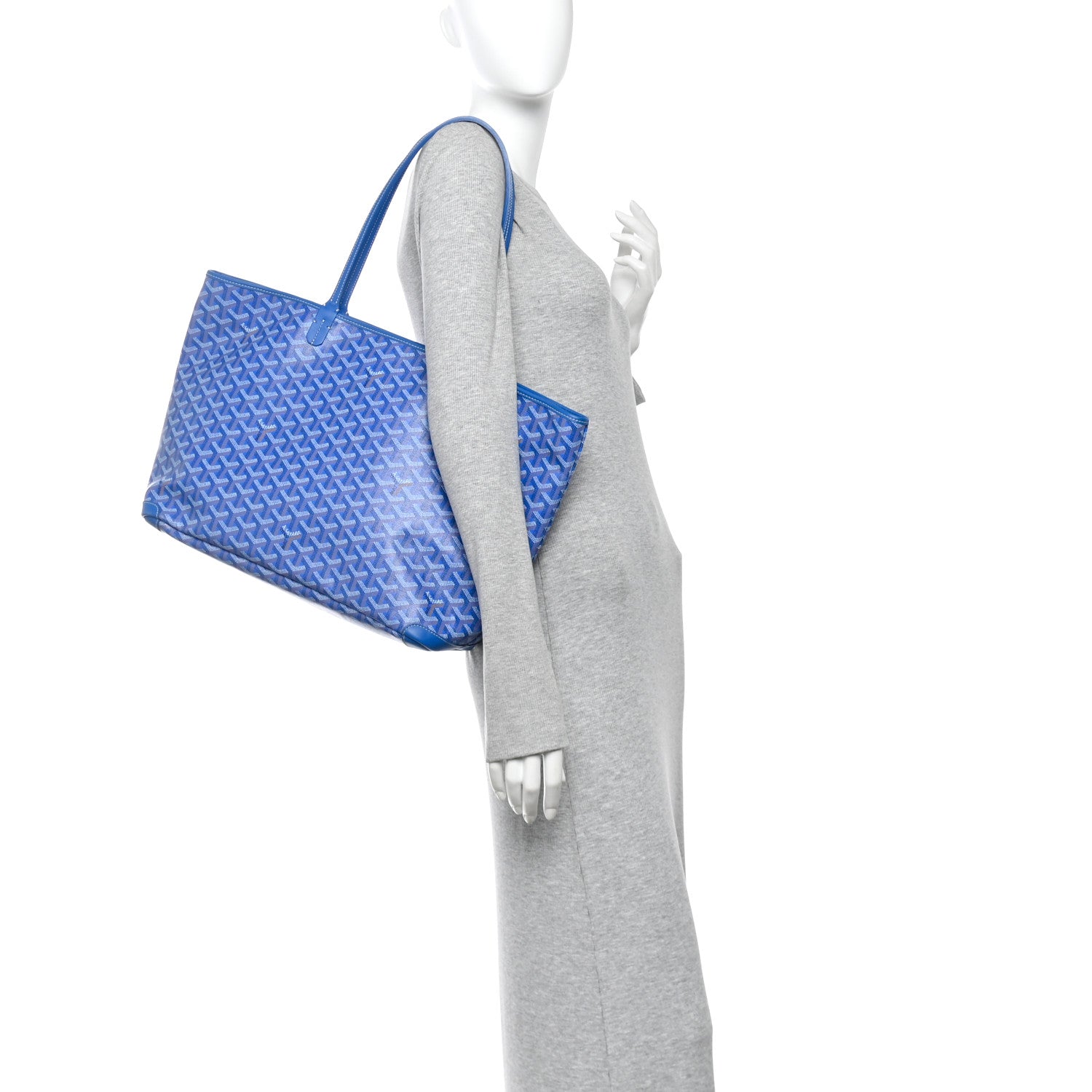 Goyard Goyardine Artois  MM Blue 2 of 10
