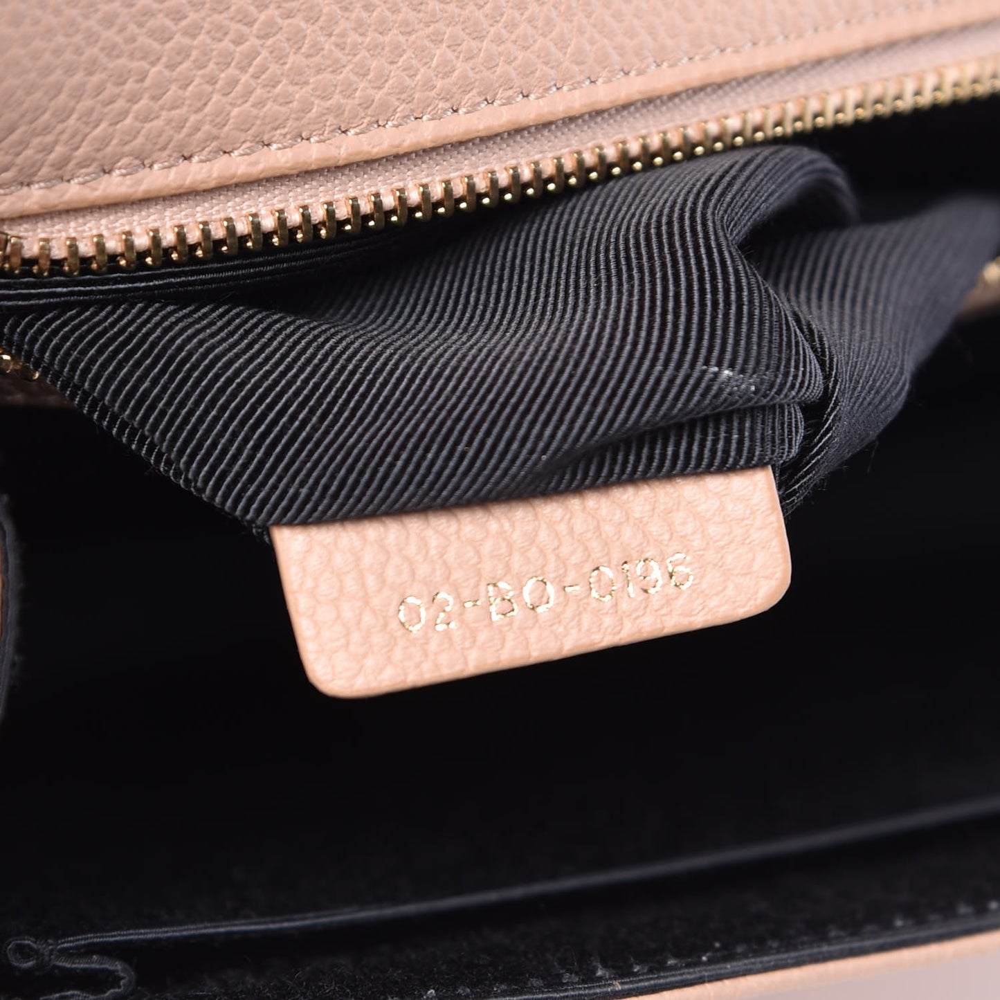 Grained Calfskin Medium Diorama Flap Bag Nude