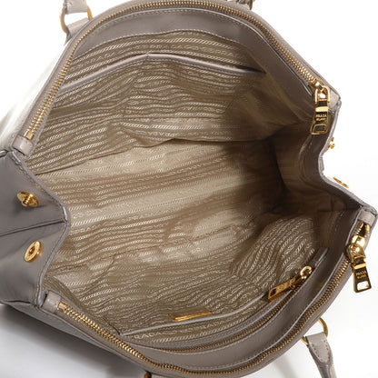 Prada Saffiano Lux Large Double Zip Tote Pomice 6 of 10