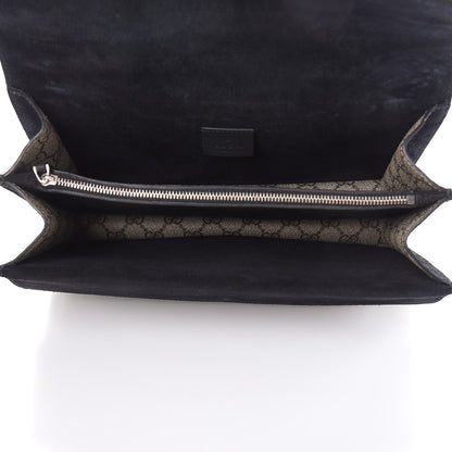 Gucci GG Supreme Monogram Crystal Small Dionysus Shoulder Bag Black 6 of 14