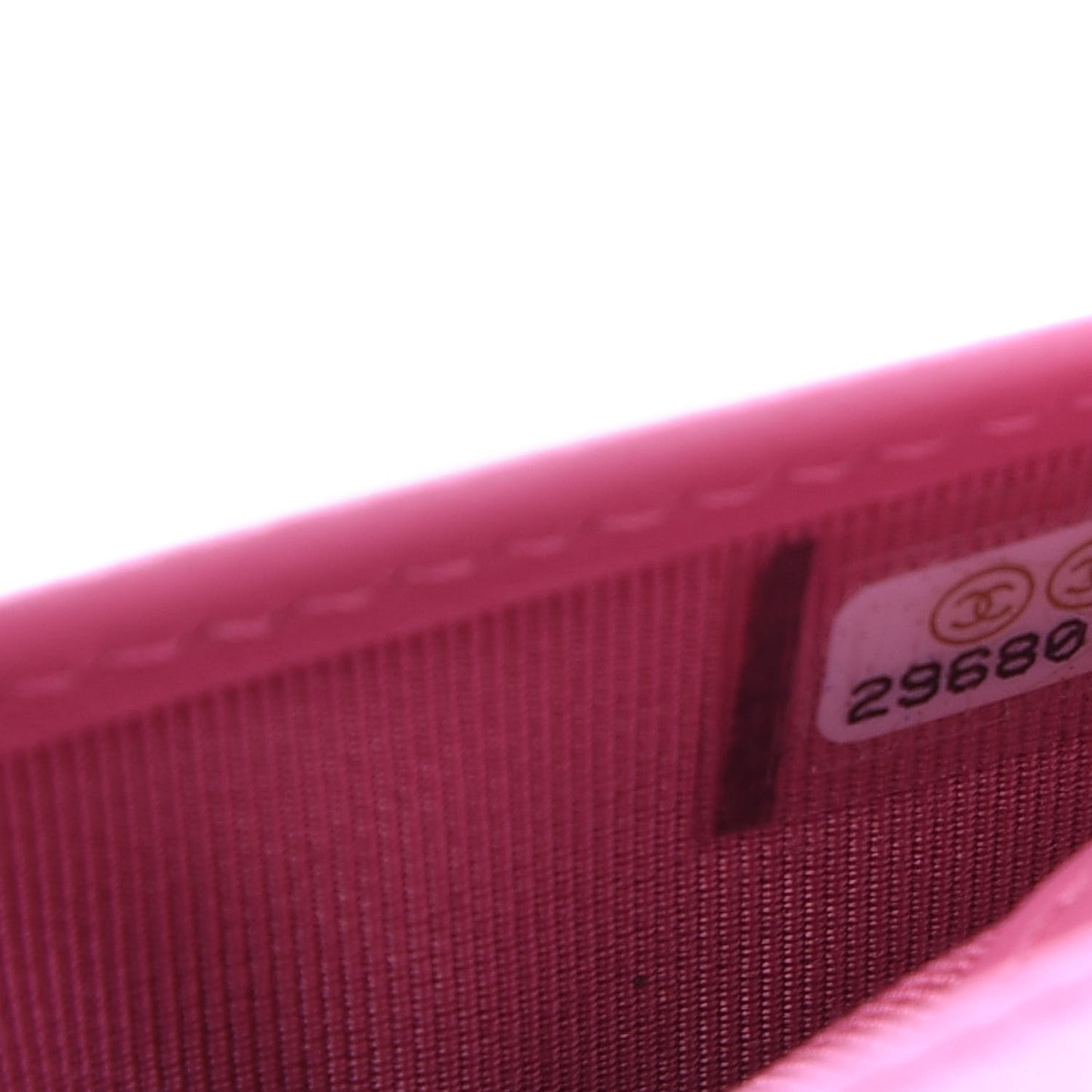 Caviar Quilted Card Holder Wallet Pink