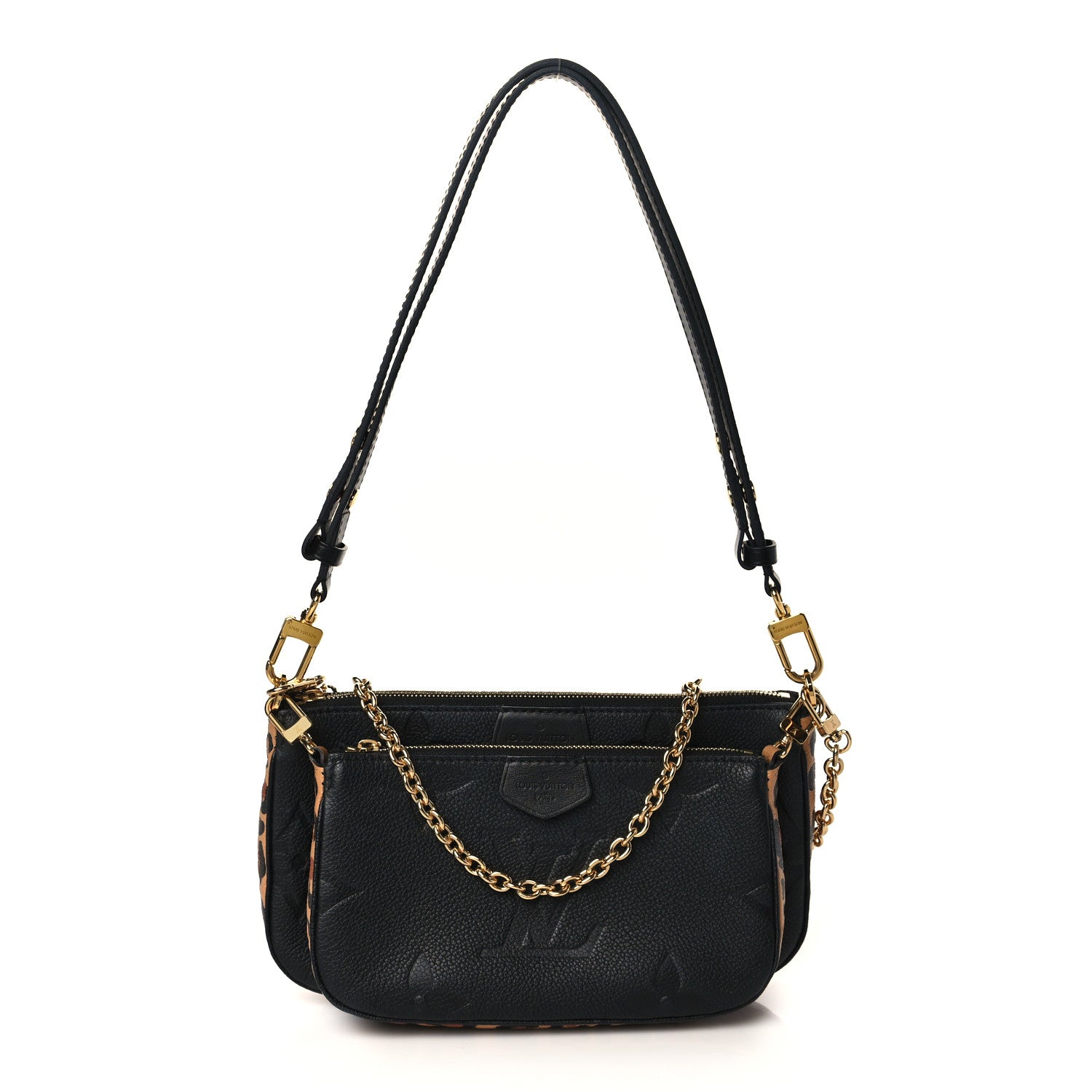 Louis Vuitton Empreinte Monogram Giant Wild At Heart Multi Pochette Accessories Black 2 of 9