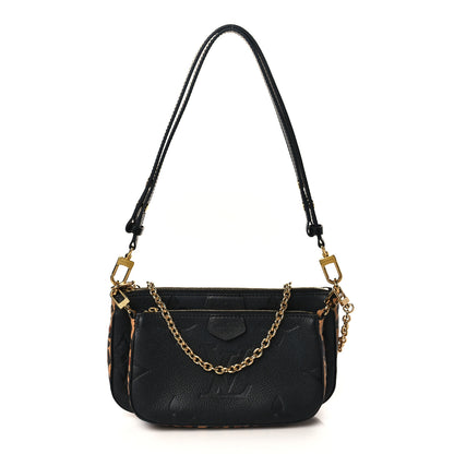 Louis Vuitton Empreinte Monogram Giant Wild At Heart Multi Pochette Accessories Black 2 of 9