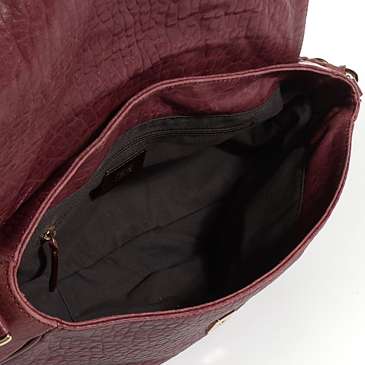 Fendi Crinkled Lambskin Mia Shoulder Flap Mona 5 of 10