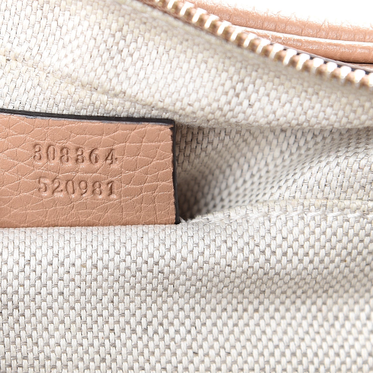 Gucci Pebbled Calfskin Small Soho Disco Bag Rose Beige 6 of 14