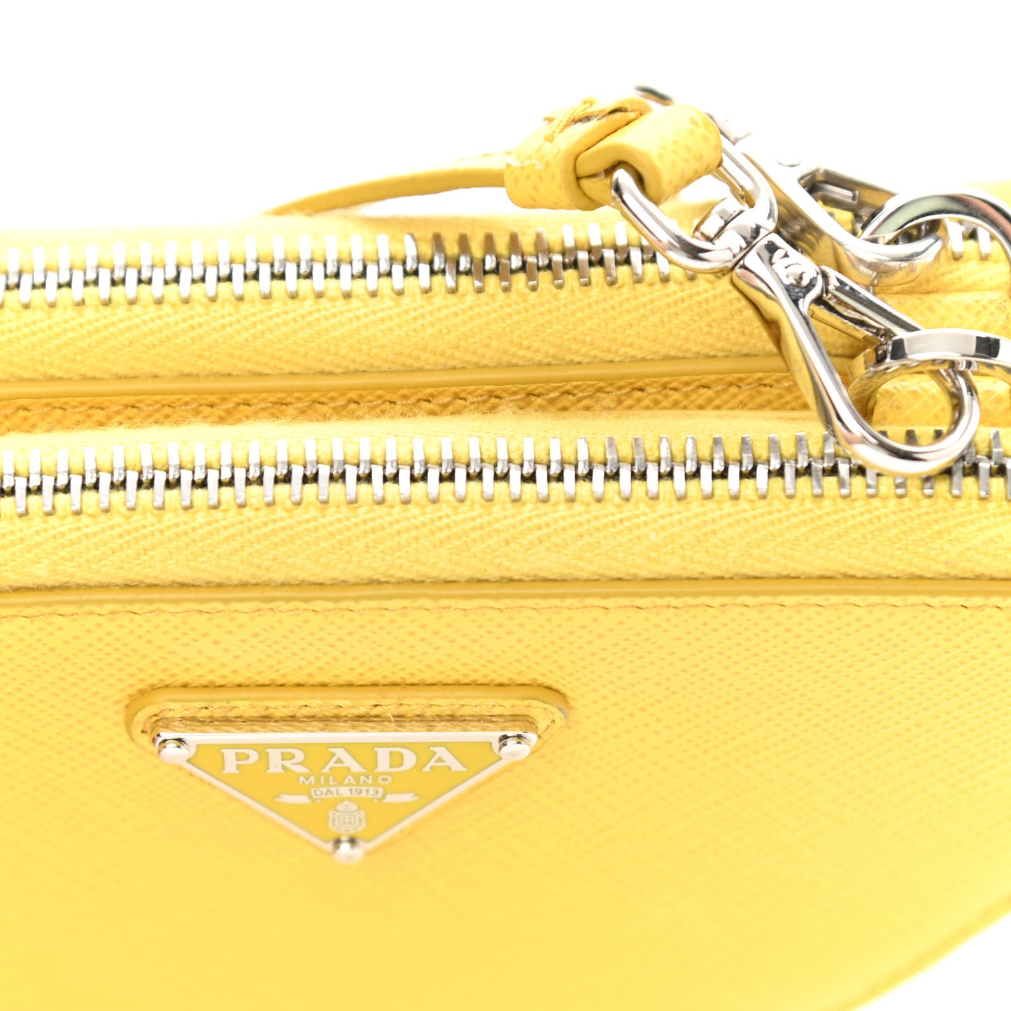 Saffiano Mini Triangle Crossbody Pouch Sole