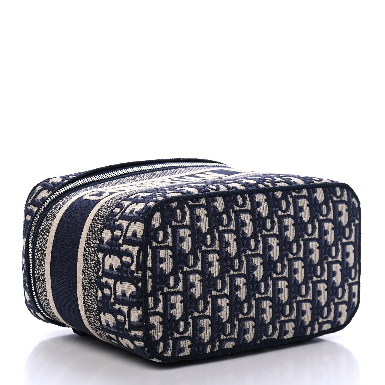 Christian Dior Oblique Diortravel Vanity Case Blue 3 of 4