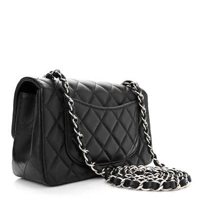 Chanel Lambskin Quilted Mini Rectangular Flap Black 3 of 11