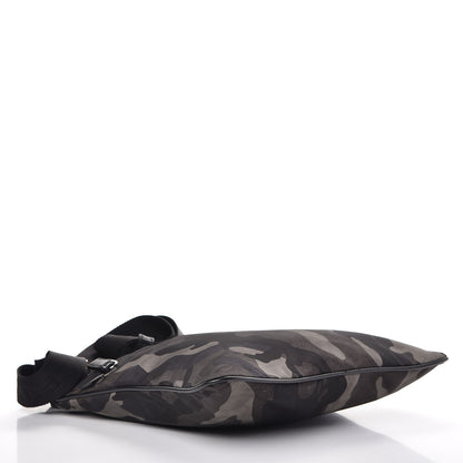 Prada Tessuto Nylon Camouflage Flat Messenger Fumo 4 of 10
