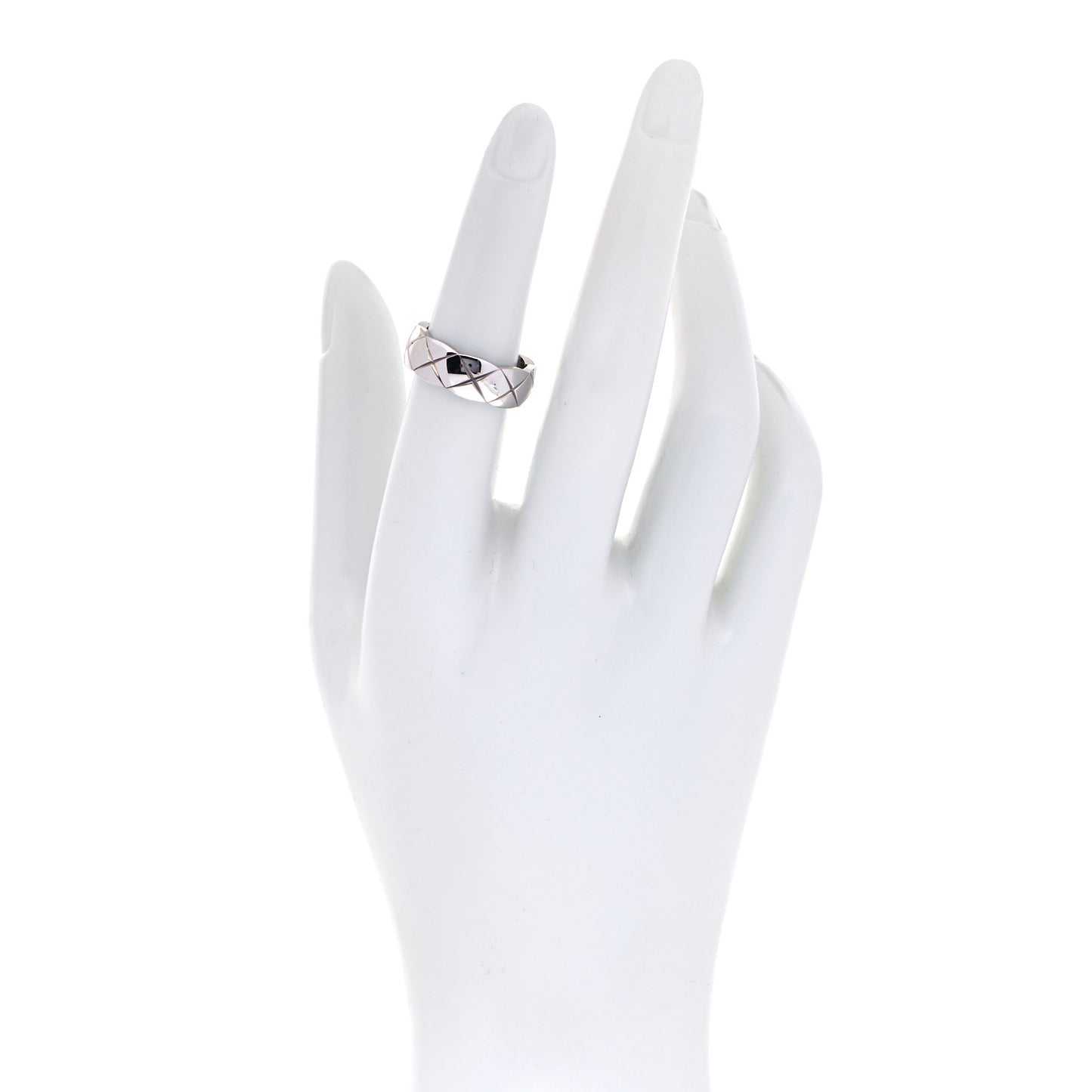 18K White Gold Small Coco Crush Ring 52 6