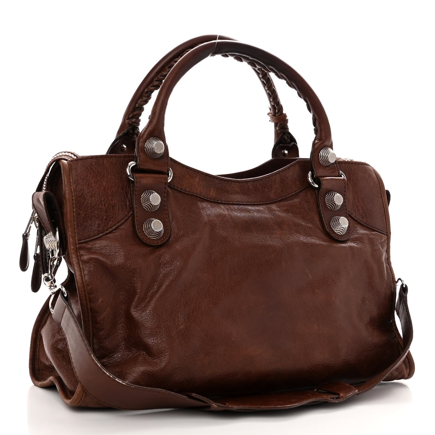 Balenciaga Agneau Giant 21 Silver Hardware City Chataigne 3 of 13
