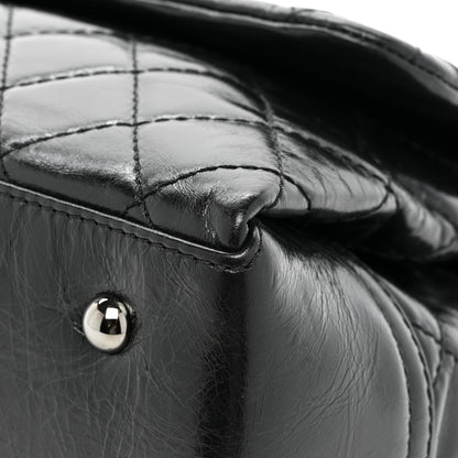 Chanel Glazed Calfskin Quilted Large Lady Pearly Flap Black 13 of 14