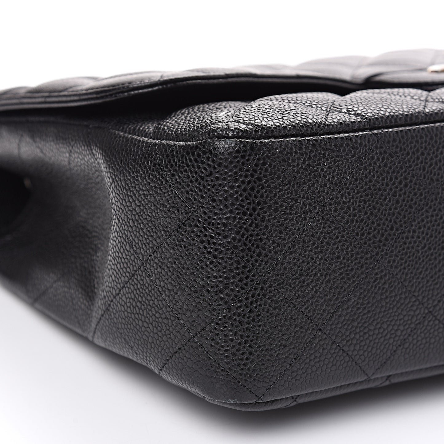Caviar Quilted Jumbo Single Flap Black