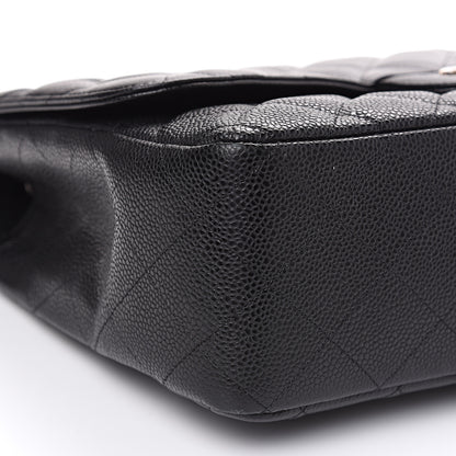 Chanel Caviar Quilted Jumbo Single Flap Black 7 of 12