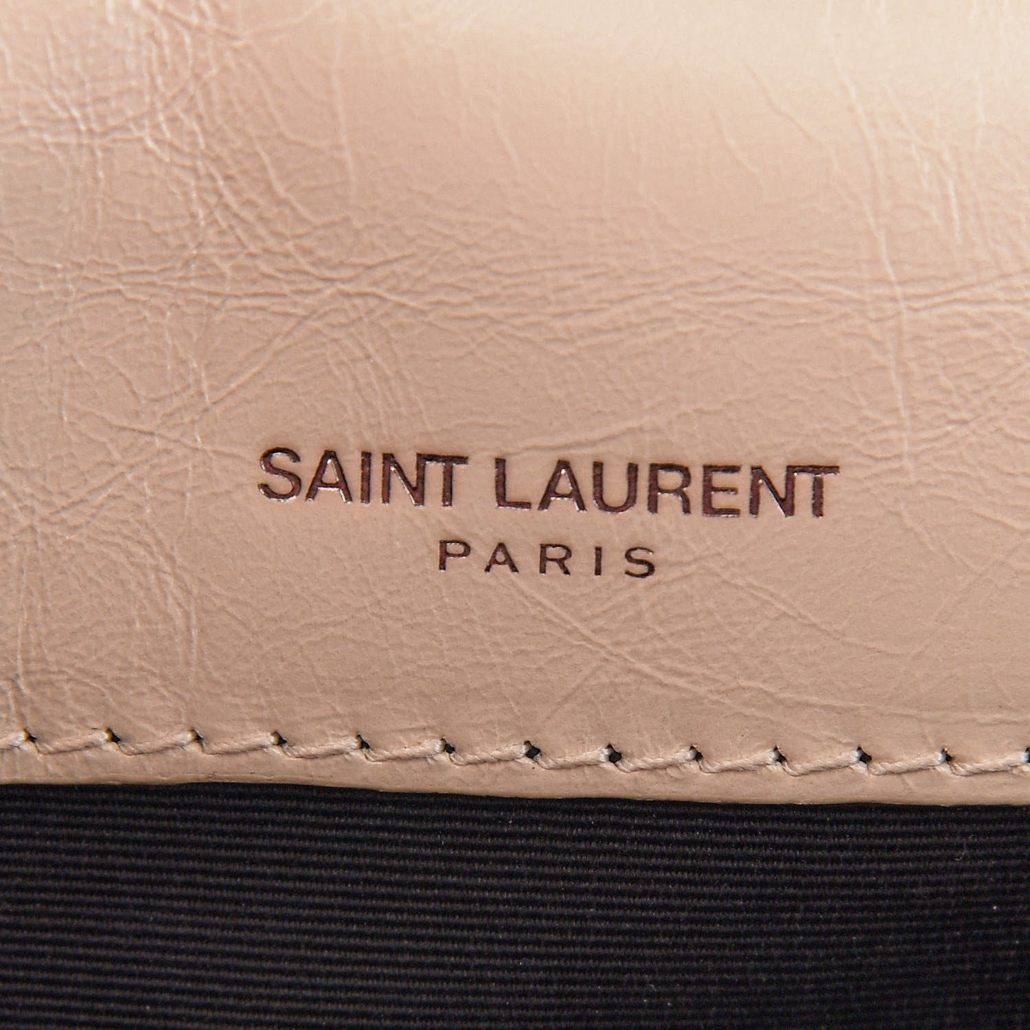 Saint Laurent Crinkled Calfskin Matelasse Monogram Baby Niki Chain Satchel Blanc Vintage 8 of 10