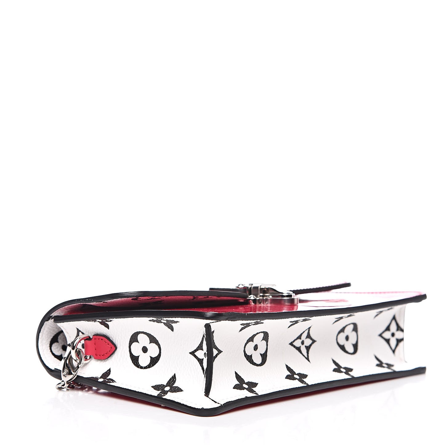 Patent Calfskin Monogram Cherrywood Chain Wallet Berlingot Pink