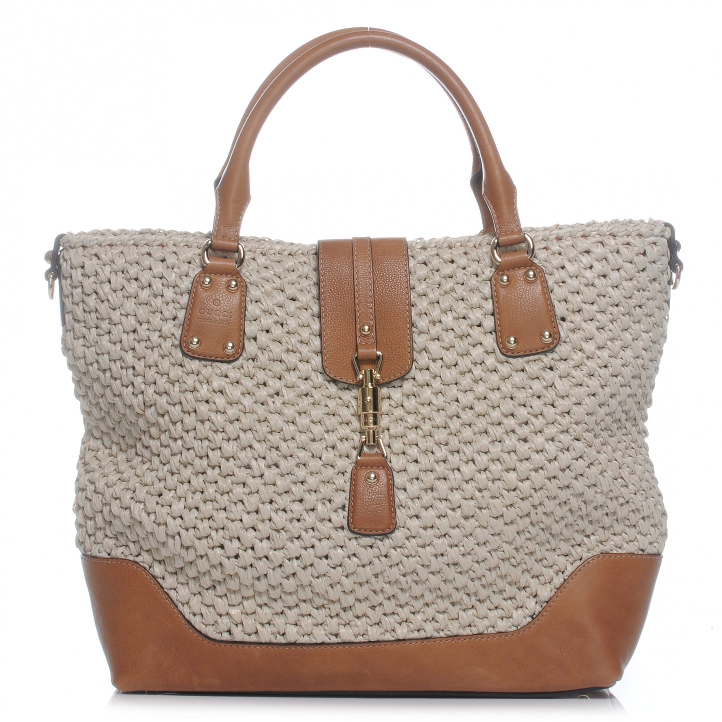 Raffia Large Santa Monica Tote Camel
