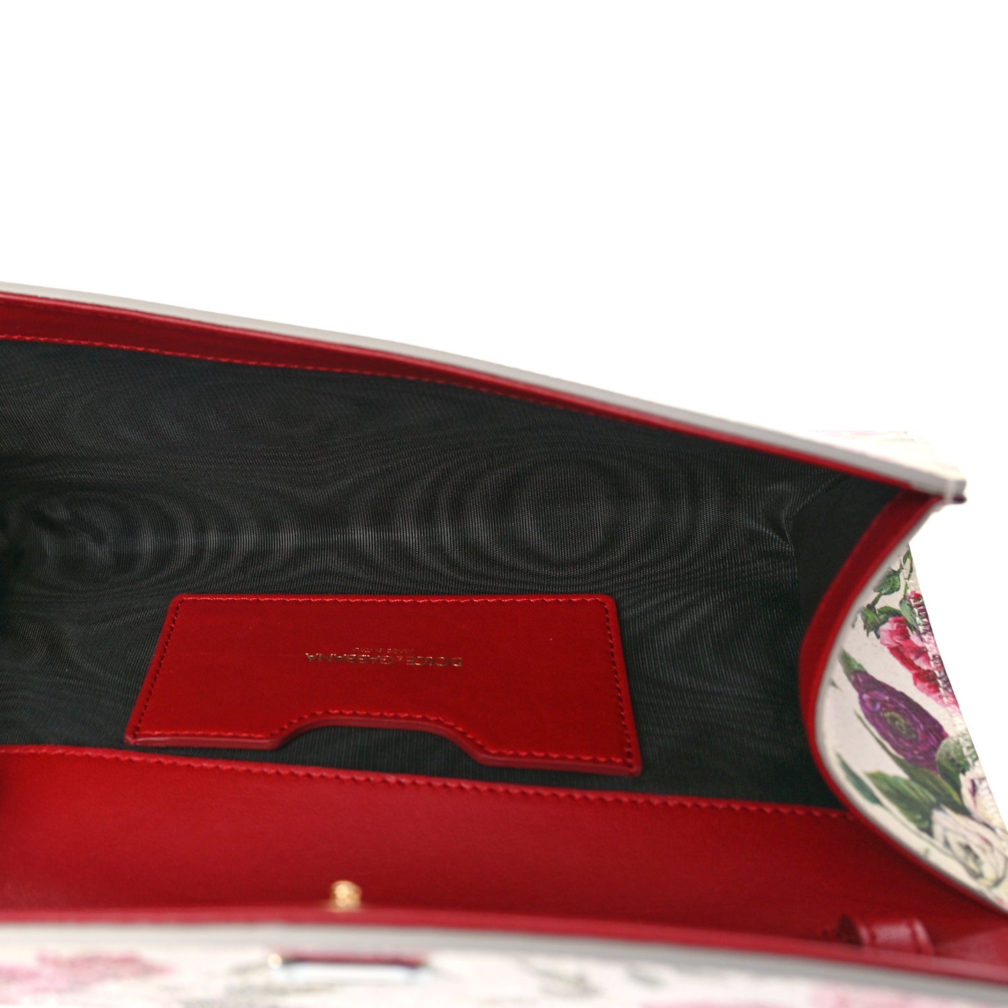 Dauphine Floral Print Shoulder Bag White Pink
