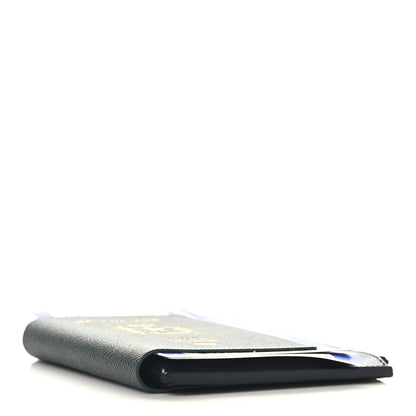 Balenciaga Textured Calfskin Passport Phone Holder Green 4 of 9