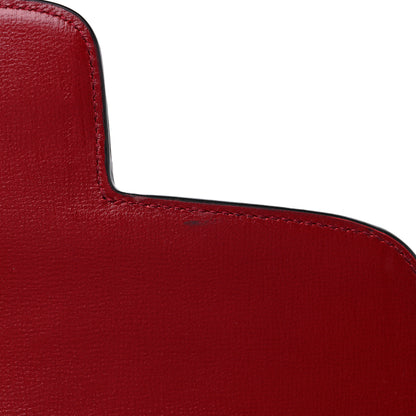 Gucci GG Supreme Monogram Azalea Calfskin Horsebit 1955 Shoulder Bag Beige Ebony New Cherry Red 11 of 11