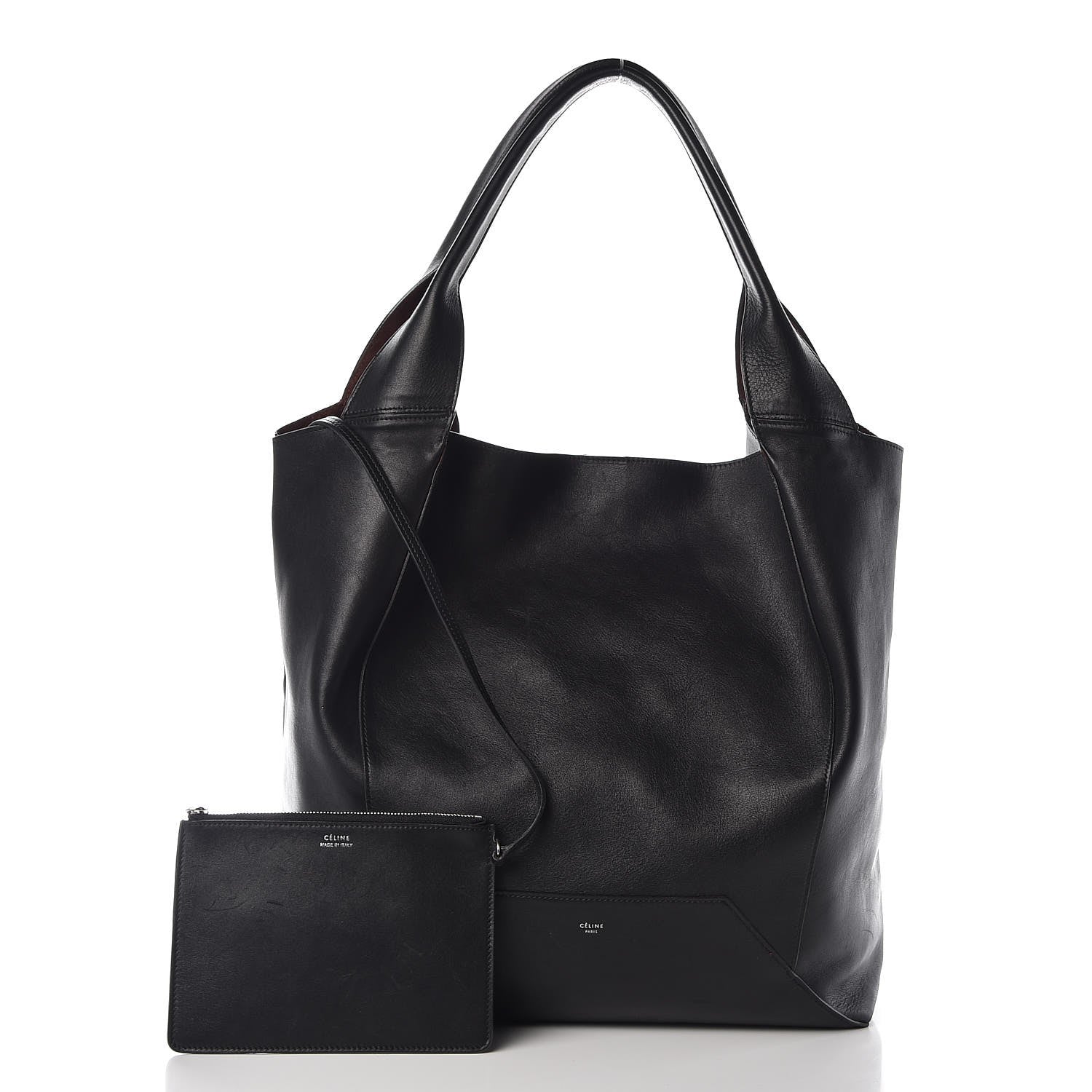 Celine Shiny Smooth Calfskin Large Hobo Black 3 of 11