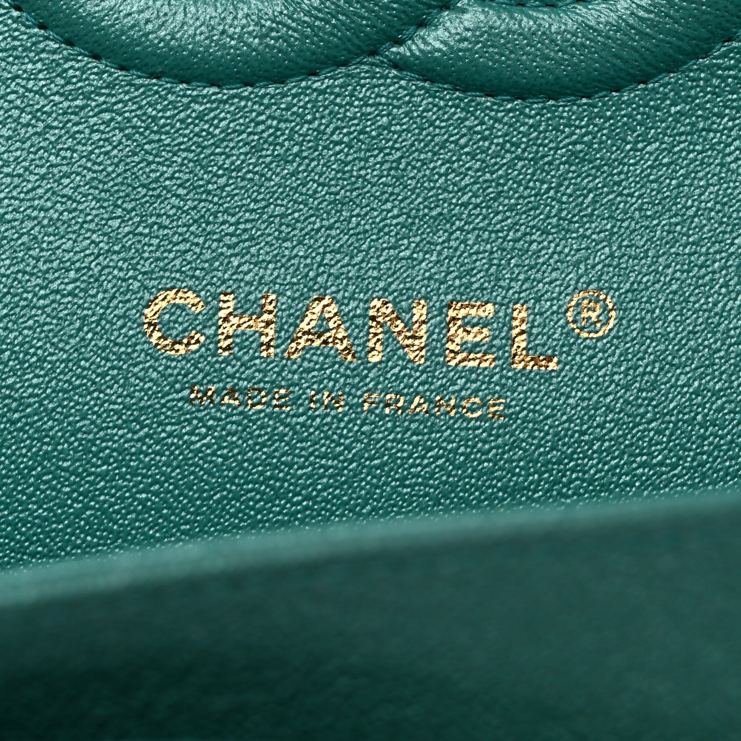Chanel Iridescent Caviar Quilted Medium Double Flap Green 6 of 10
