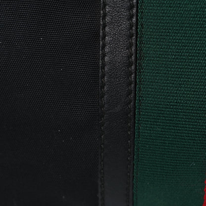 Gucci Canvas Web Viaggio Flight Bag Black 19 of 22