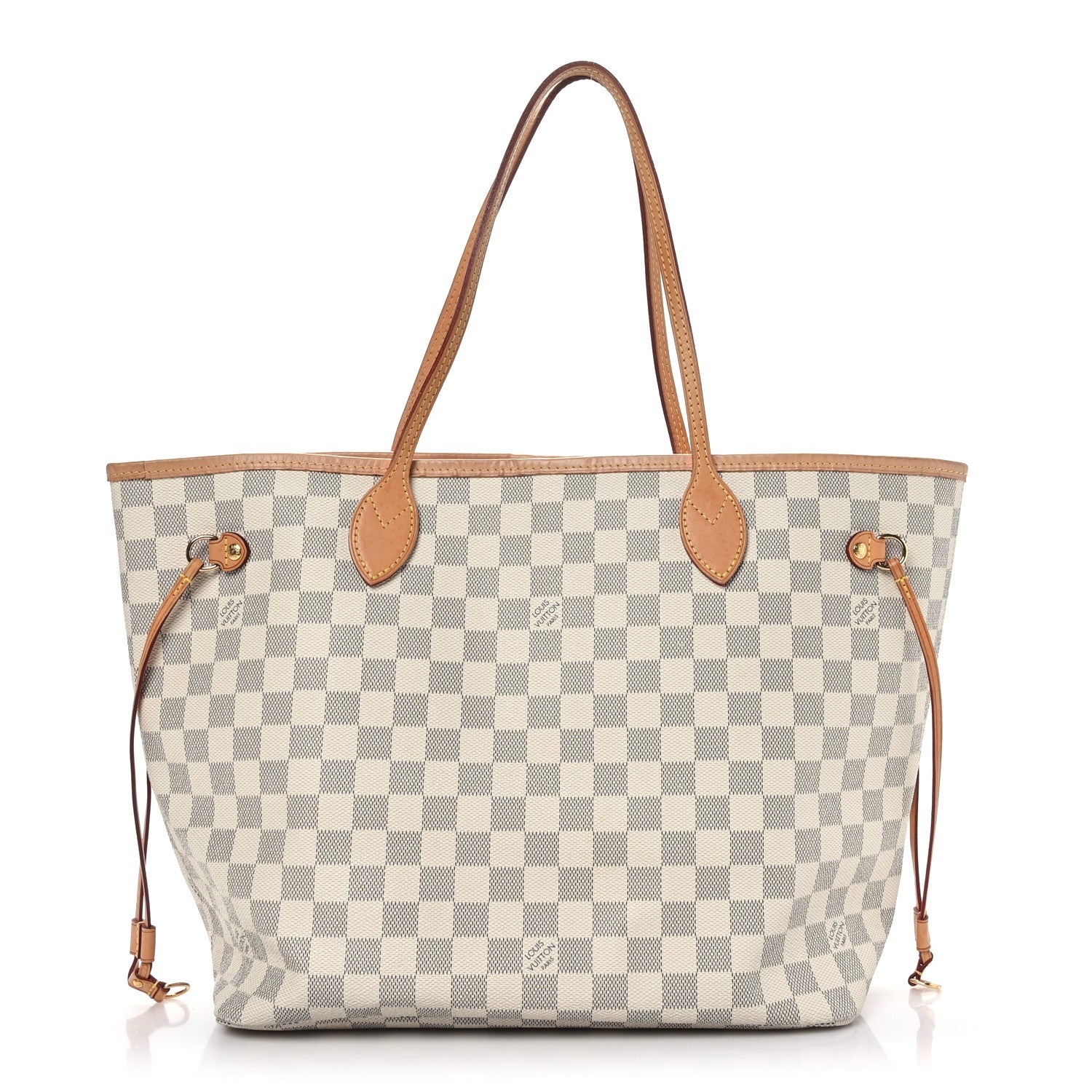 Louis Vuitton Damier Azur Neo Neverfull MM Rose Ballerine 1 of 10