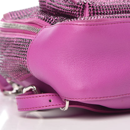 Versace Calfskin Palazzo Crystal Medusa Backpack Pink 9 of 10