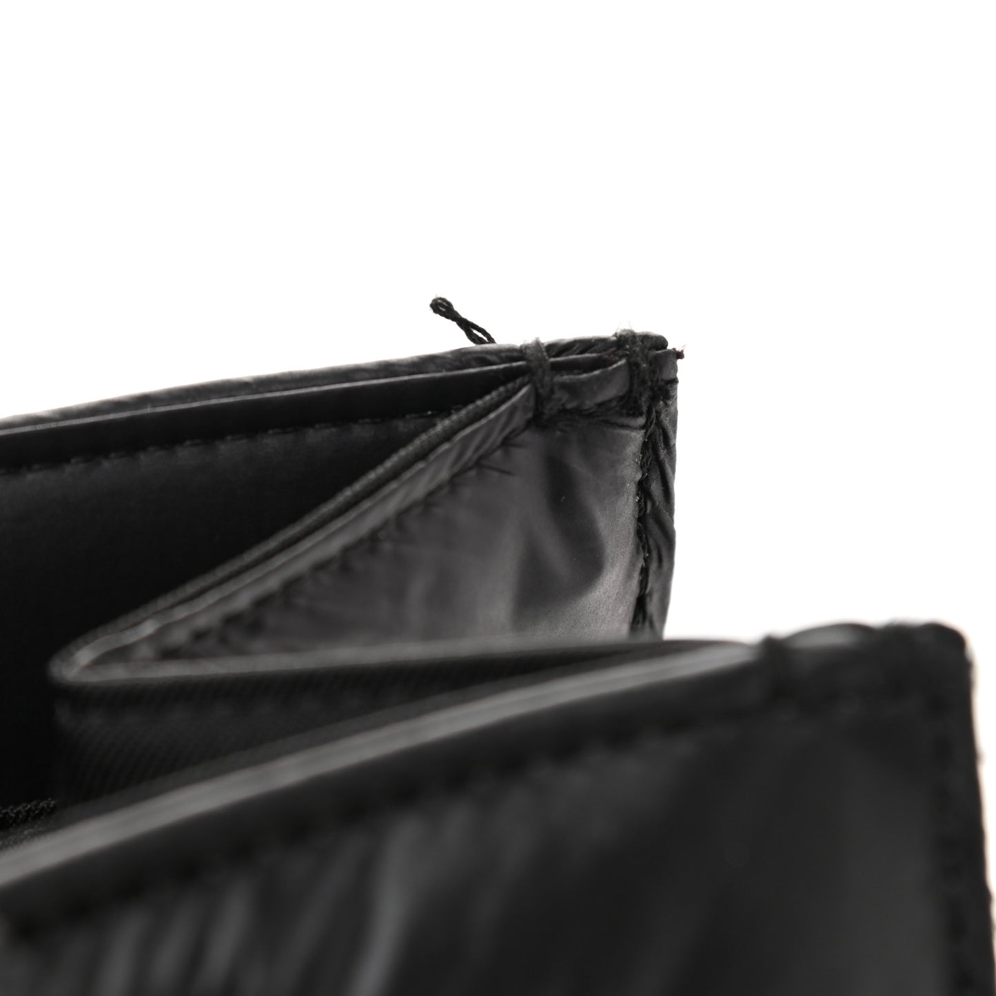Nylon Medium Puff Shopping Bag Black