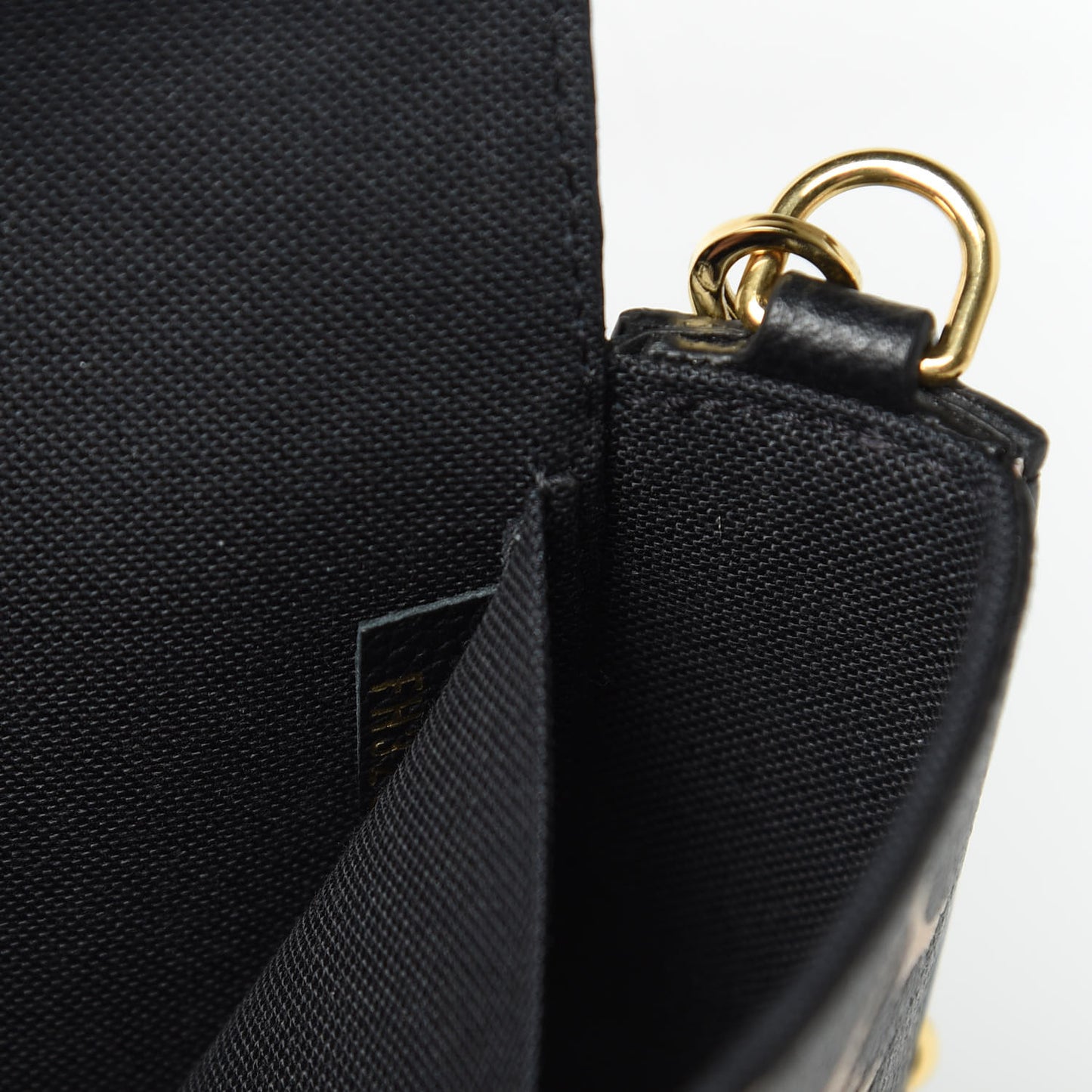 Empreinte Monogram Giant Crafty Pochette Felicie Black Creme