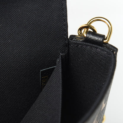 Louis Vuitton Empreinte Monogram Giant Crafty Pochette Felicie Black Creme 9 of 13