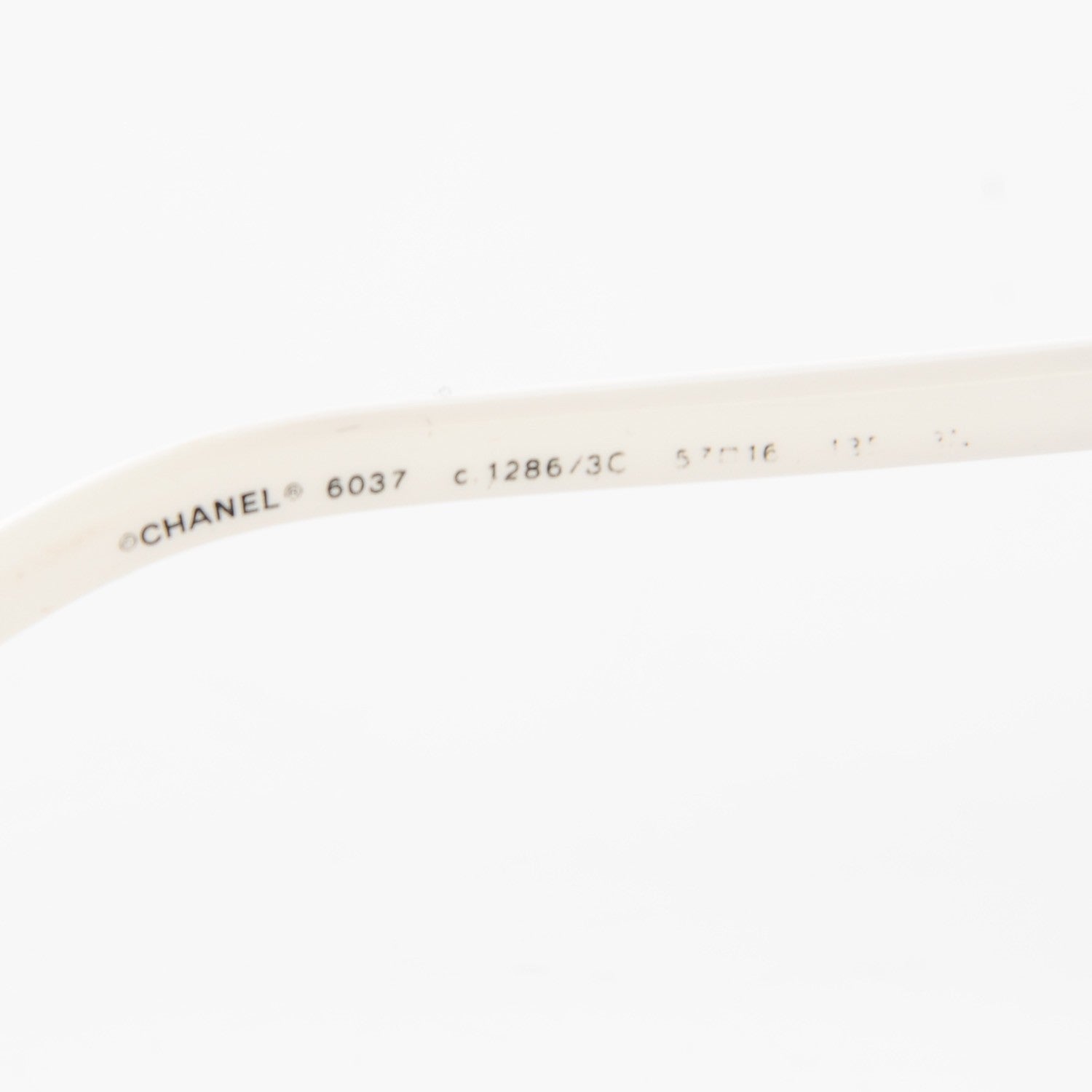 Chanel CC Sunglasses 6037 White 6 of 8