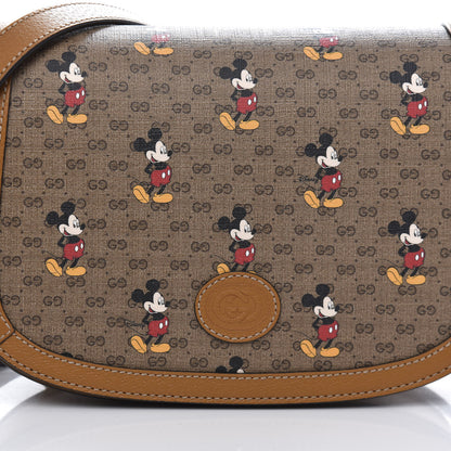 Gucci X DISNEY Mini Vintage GG Supreme Monogram Mickey Mouse Small Flap Messenger Bag Beige Vintage Sun Oil 10 of 11