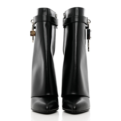 Givenchy Calfskin Shark Lock Ankle Boots 40 Black 2 of 10