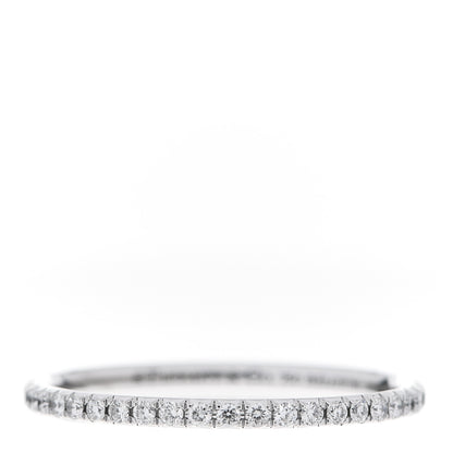 Tiffany 18K White Gold Diamond Metro Band Ring 54 7 1 of 5