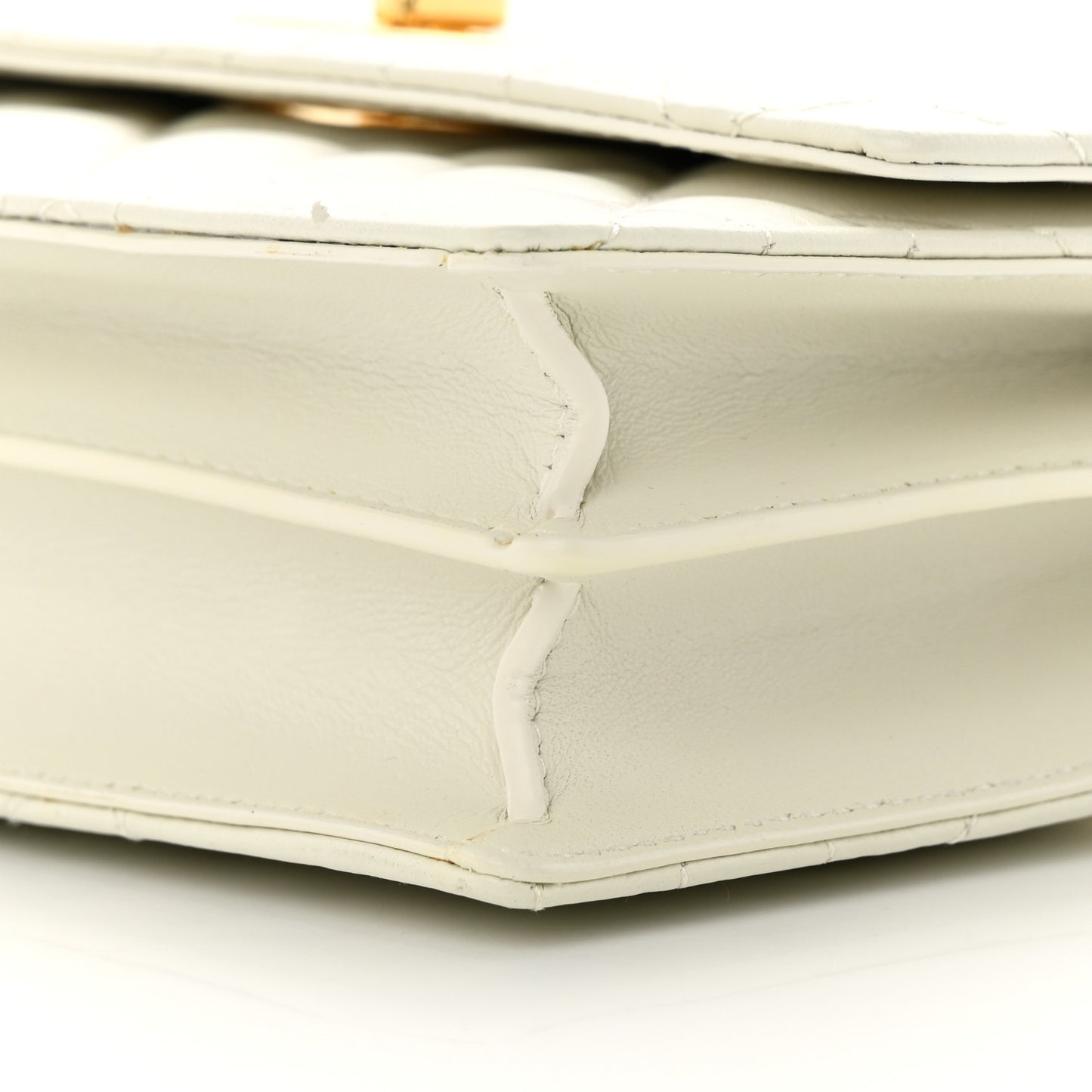Lambskin Macrocannage Mini Miss Caro Bag Latte