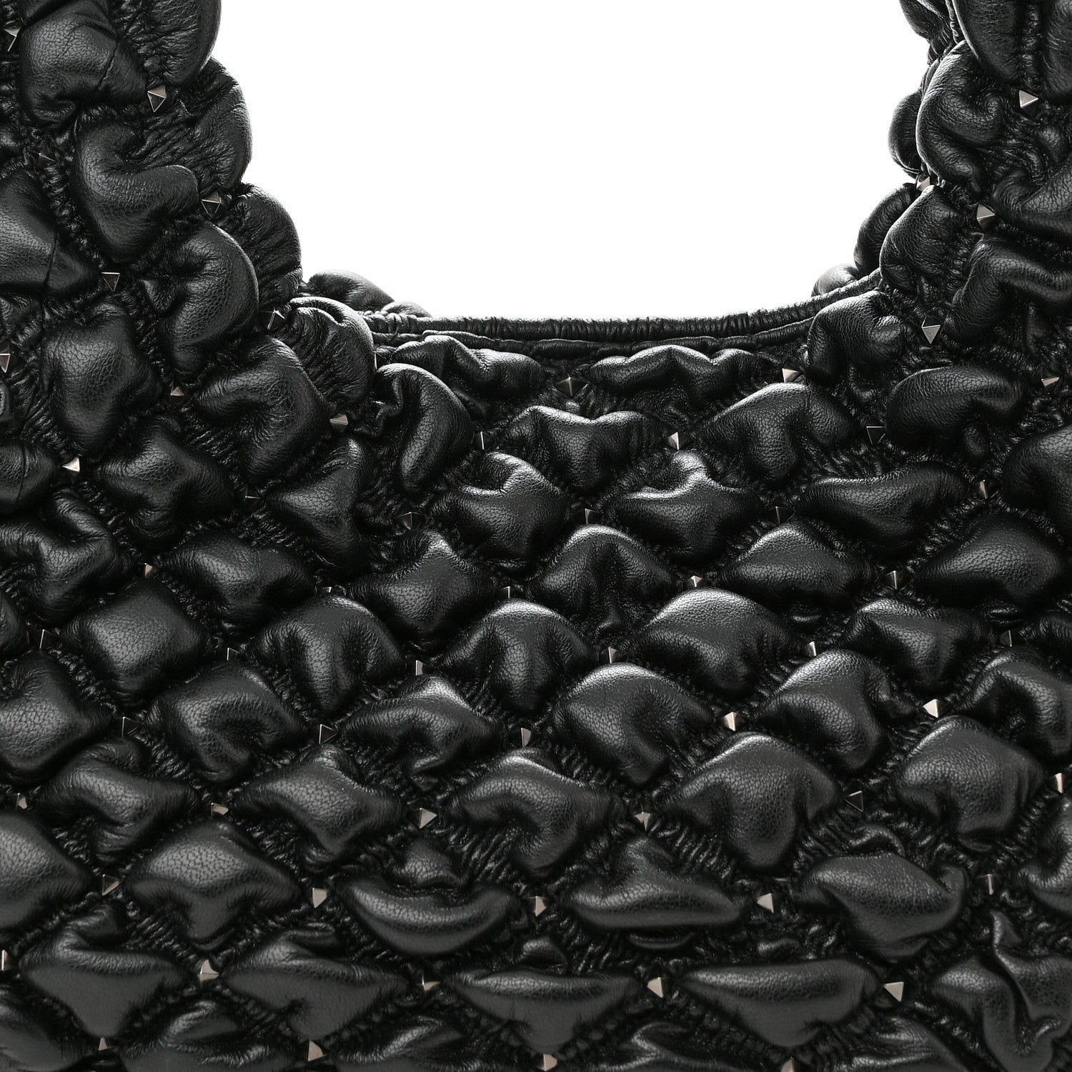 Valentino Garavani Nappa Spikeme Hobo Bag Black 7 of 9