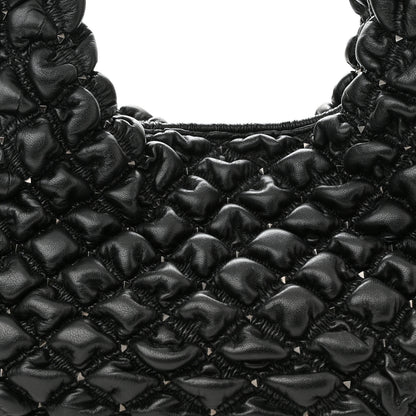 Valentino Garavani Nappa Spikeme Hobo Bag Black 7 of 9